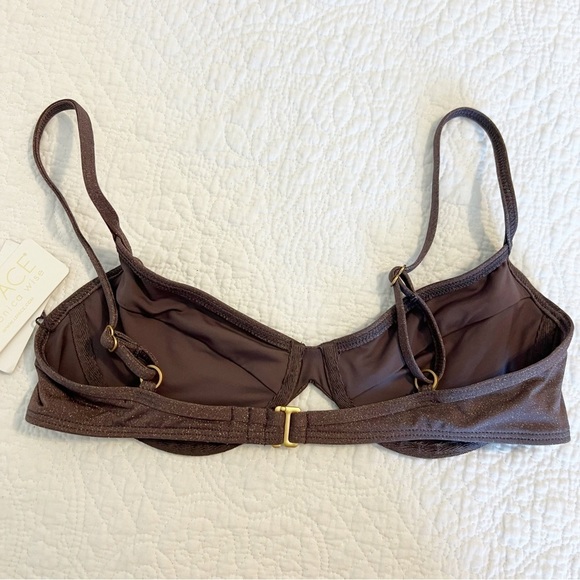 L*Space Shimmering Brown/purple Bikini Top and bottom M - Picture 7 of 13